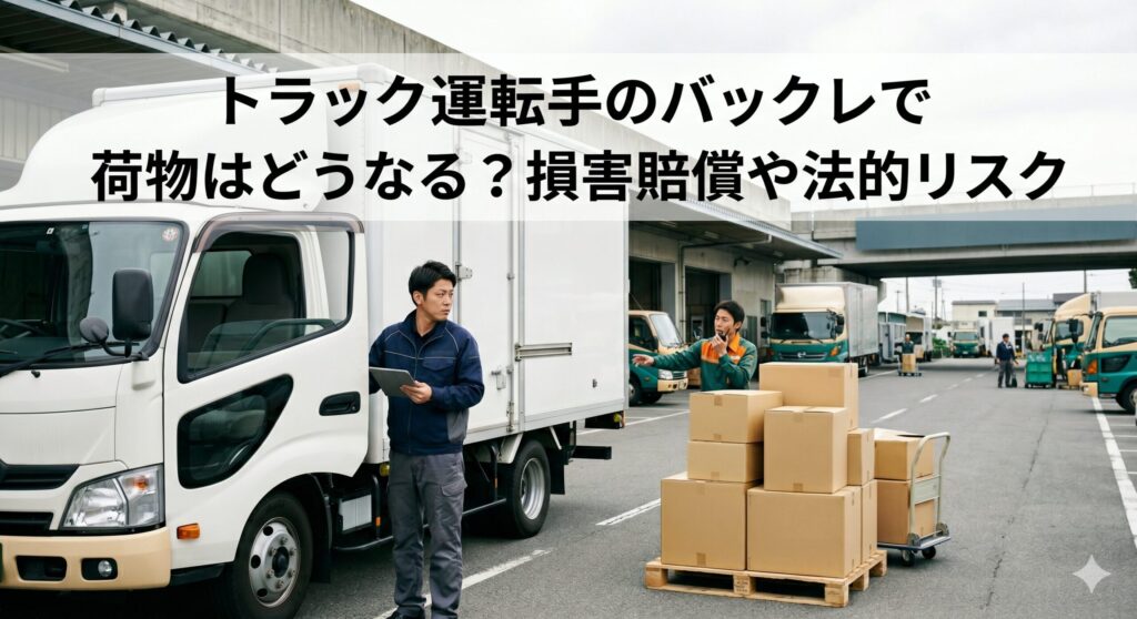 トラック運転手のバックレで荷物はどうなる