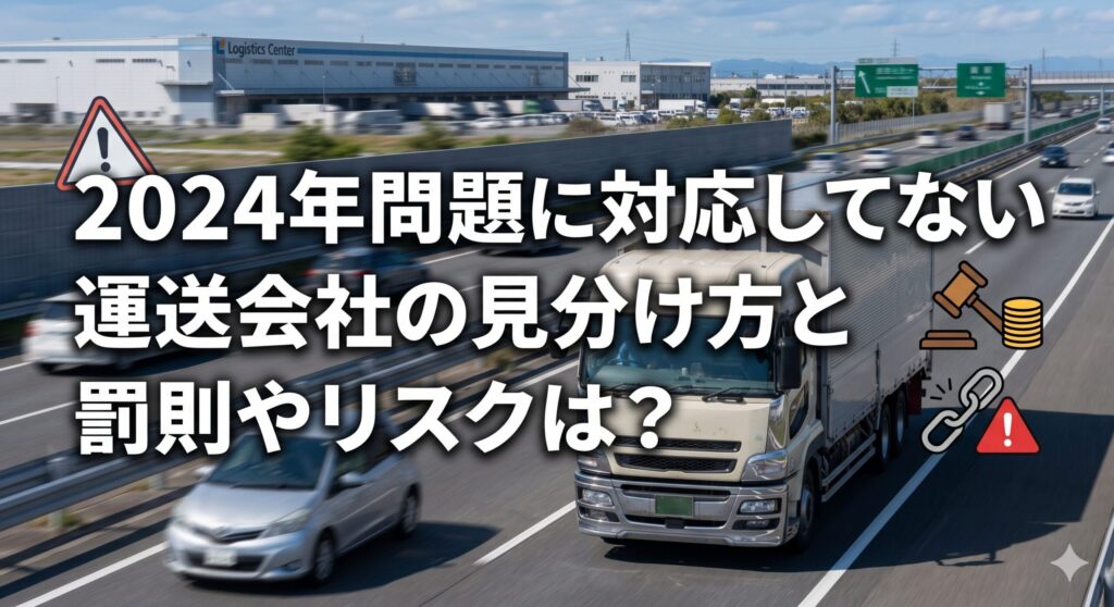 2024年問題に対応してない運送会社