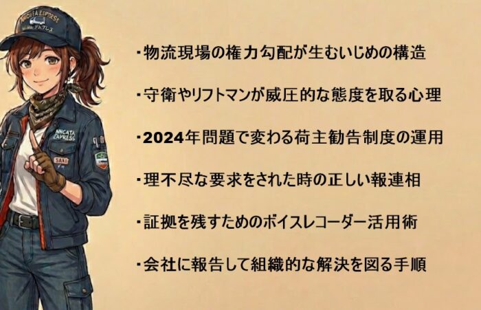 積み先倉庫の態度悪いスタッフと喧嘩を避ける具体的対策