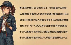 トラック運転手の派閥がめんどくさいと感じる理由