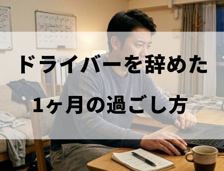 ドライバーを辞めたあと1ヶ月の過ごし方