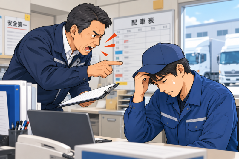 運送会社のパワハラとは?具体例とチェックリスト