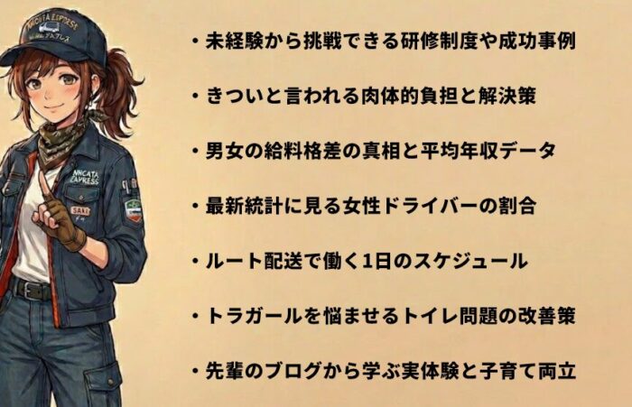 40代の女性がトラックドライバーを目指するリアルな現状
