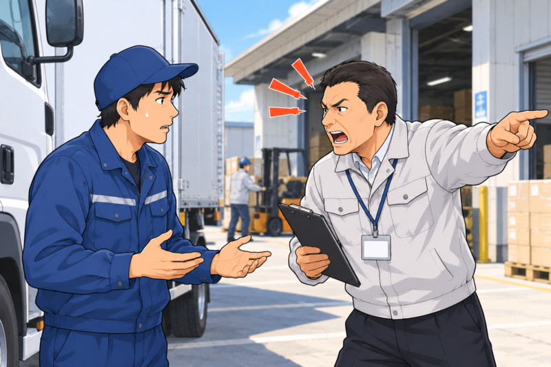 荷主から暴言・無理な要求を受けた場合の対処法