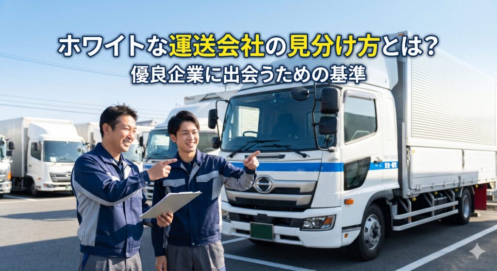ホワイトな運送会社の見分け方