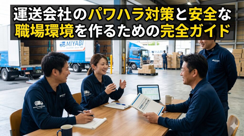 運送会社のパワハラ対策