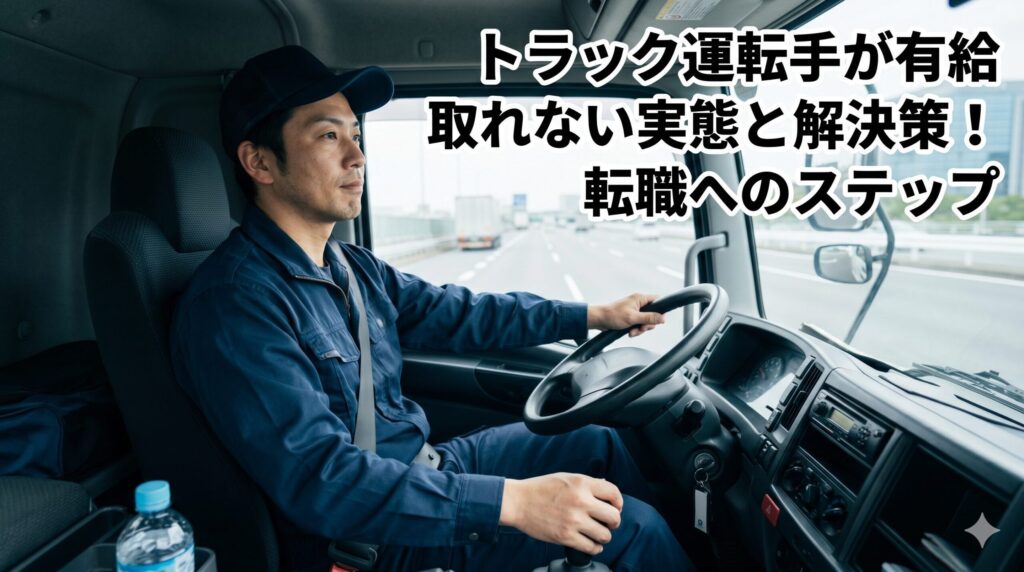 トラック運転手が有給取れない実態