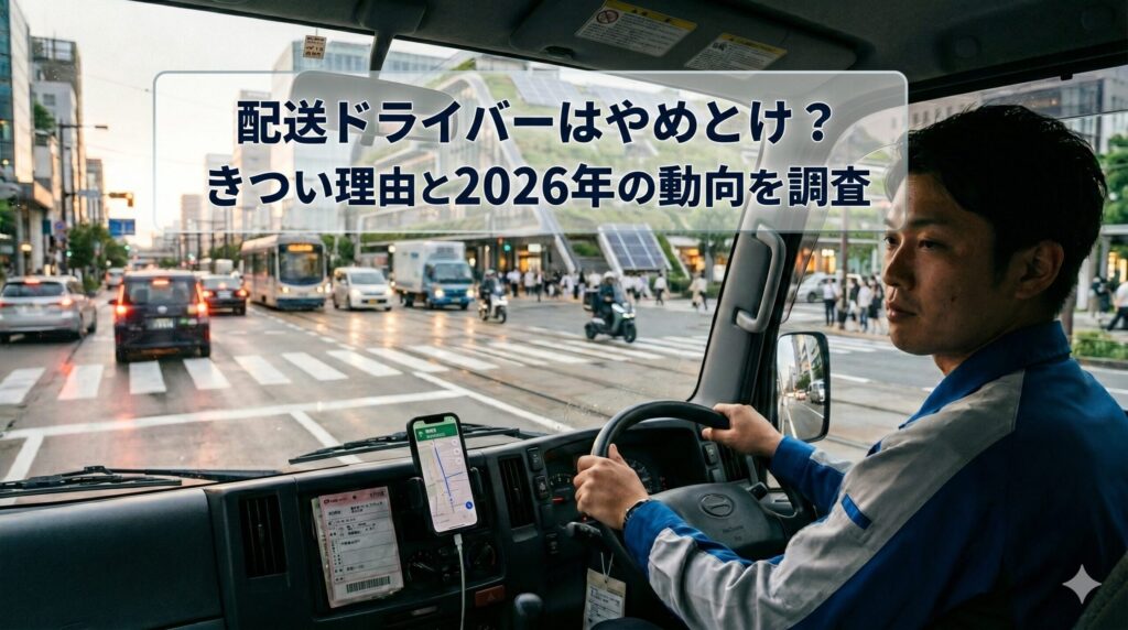 配送ドライバーはやめとけ