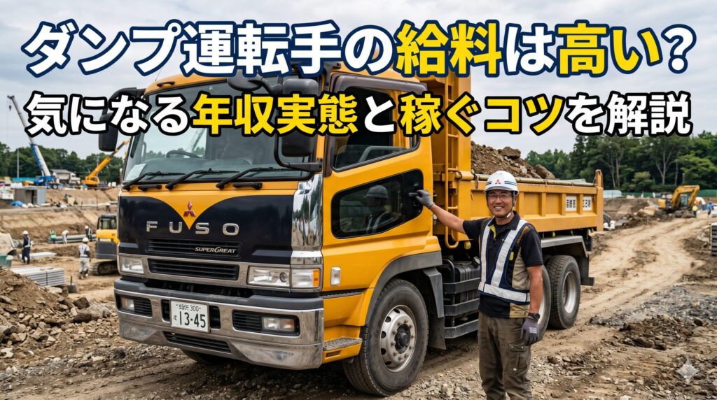 ダンプ運転手の給料は高い？