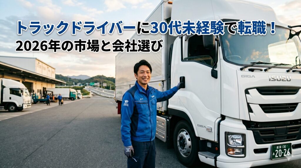 トラックドライバーに30代未経験で転職