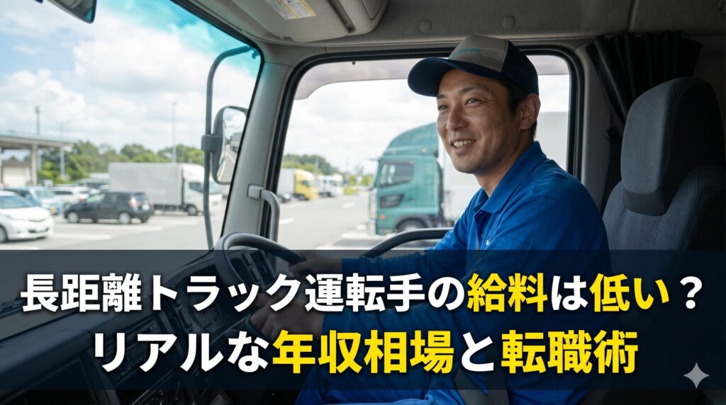 長距離トラック運転手の給料は低い？
