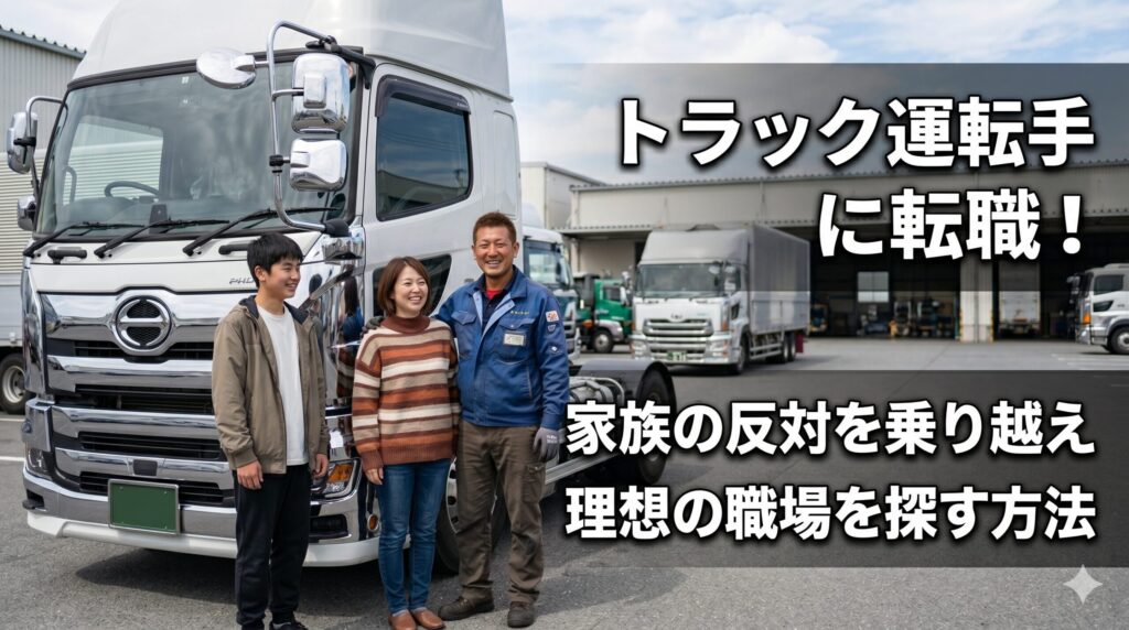 トラック 運転手 家族の反対
