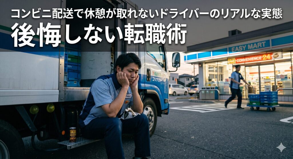 コンビニ配送で休憩が取れない