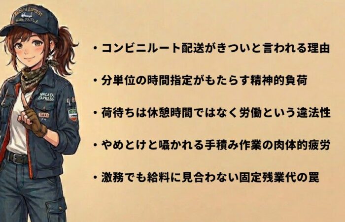 コンビニ配送で休憩取れないリアルな実態