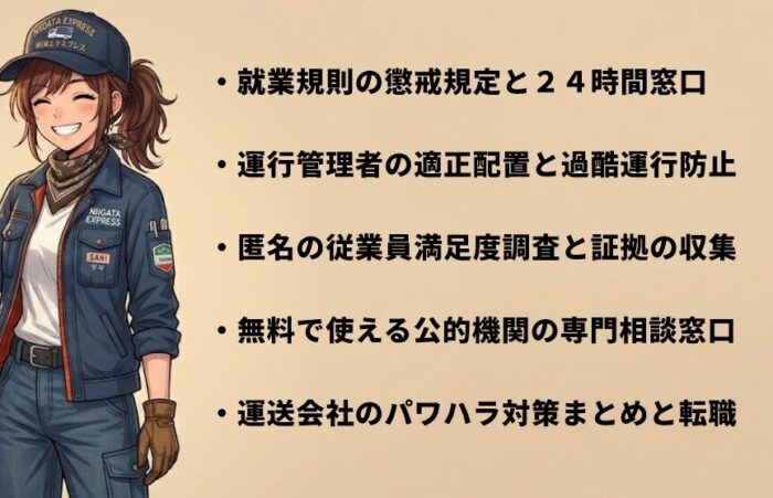 運送会社のパワハラ対策とホワイト企業の選び方