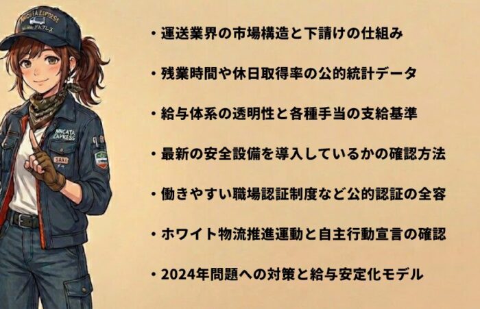 ホワイトな運送会社の見分け方と優良企業の特徴