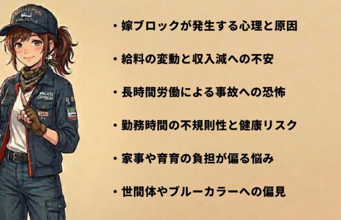 トラック運転手の転職で家族の反対に遭う理由