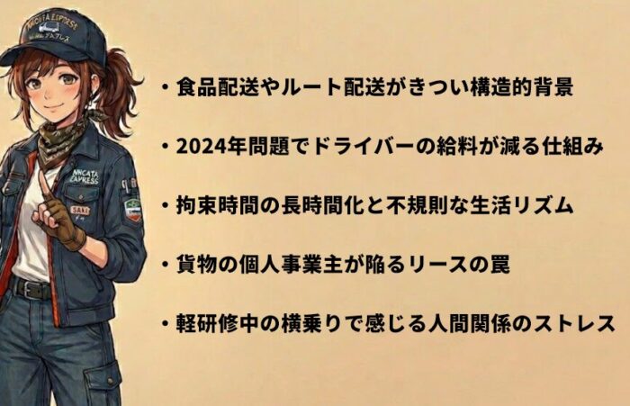 配送ドライバーはやめとけと言われる過酷な実態