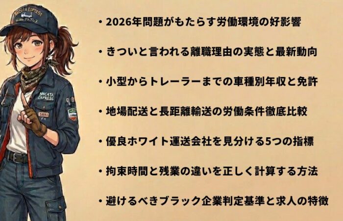 トラックドライバーに30代未経験で転職する現状と規制