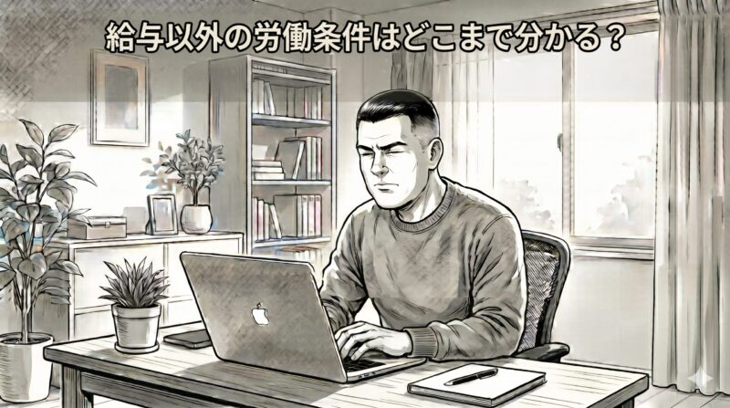 給与以外の労働条件はどこまで分かる？