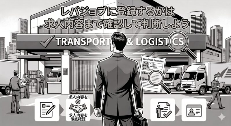 レバジョブに登録するかは求人内容まで確認して判断しよう