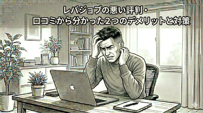 レバジョブの悪い評判・口コミから分かった2つのデメリットと対策