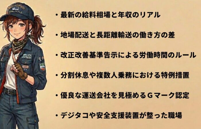 大型トラックの運転手へ転職する魅力を紹介