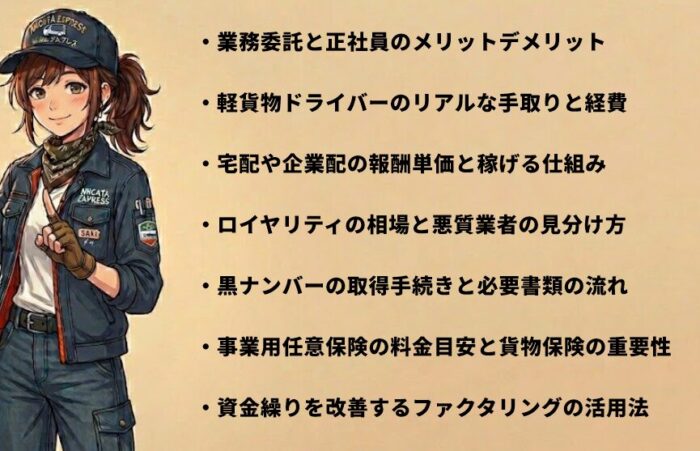 軽貨物ドライバーへの転職を成功させる基礎知識