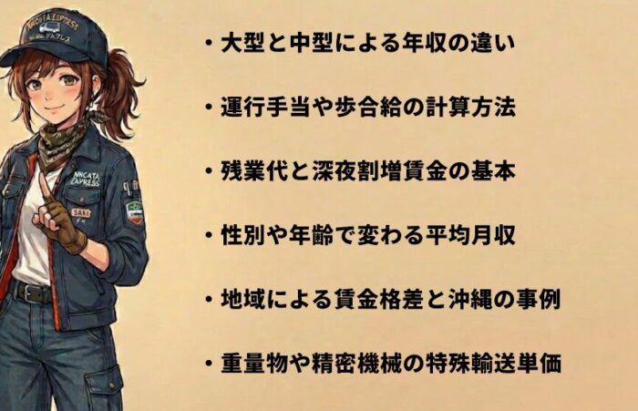 長距離トラック運転手の給料相場と仕組み