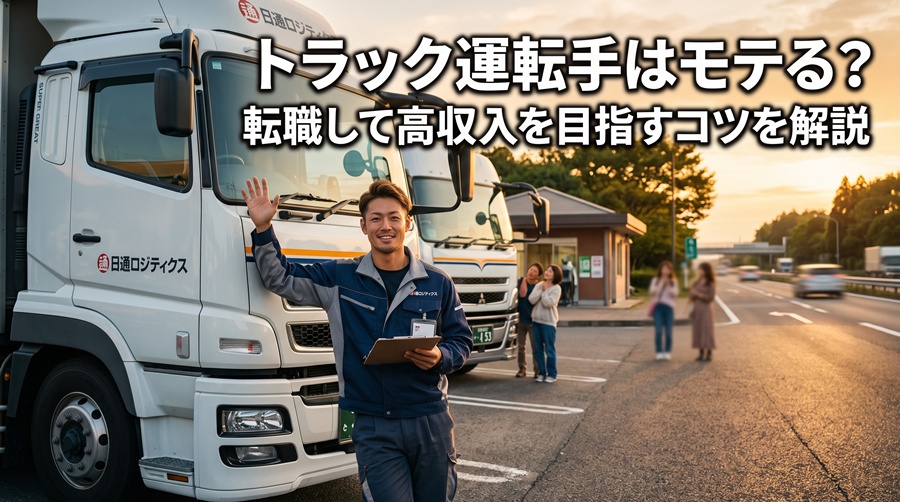 トラック運転手はモテる？転職して高収入を目指すコツを解説