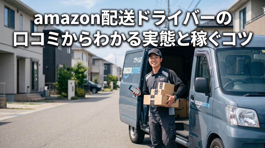 amazon配送ドライバーの口コミからわかる実態と稼ぐコツ