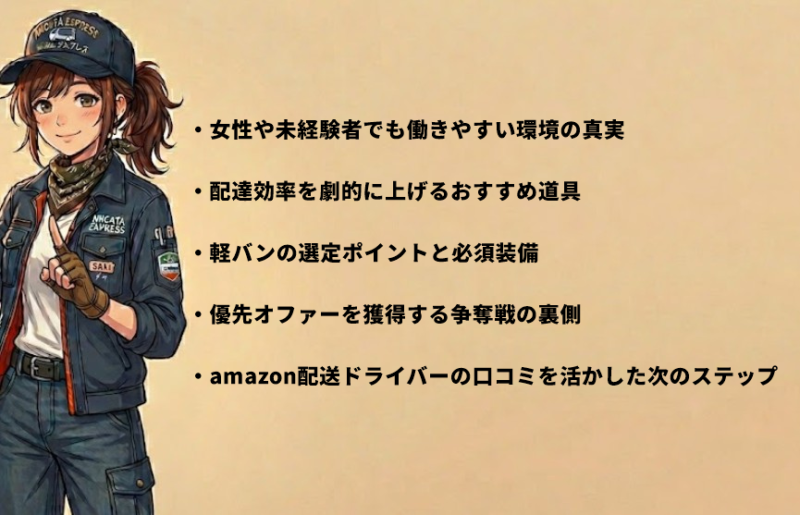 amazon配送ドライバーの口コミから紐解く稼ぐコツとまとめ