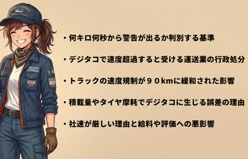 会社のデジタコで速度オーバーが厳しい背景と仕組み
