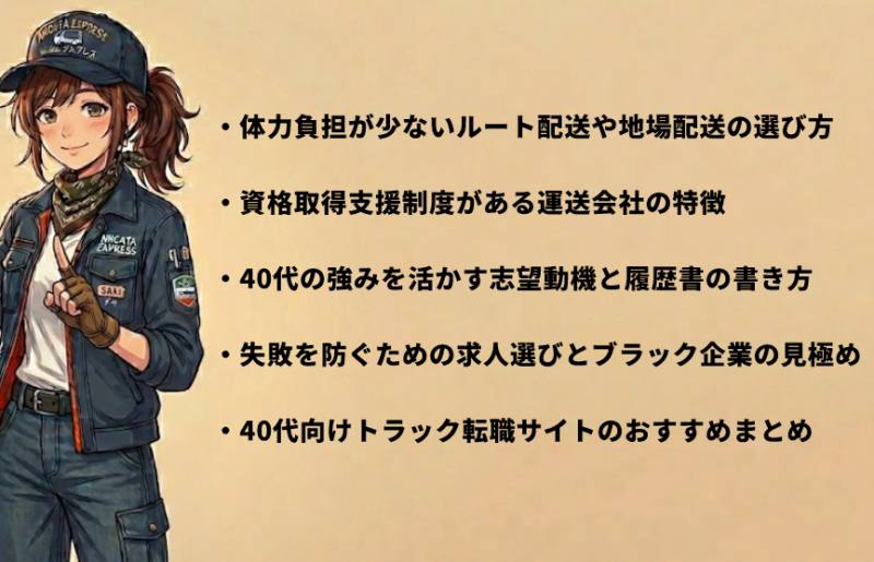 40代向けトラック転職サイトのおすすめ活用法