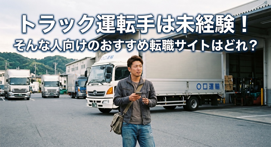 トラック運転手は未経験！そんな人向けのおすすめ転職サイトはどれ？