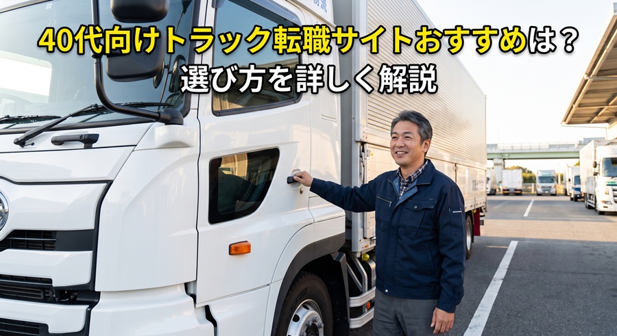40代向けトラック転職サイトおすすめは？選び方を詳しく解説