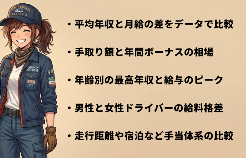 大型トラックと中型トラックの給料の違いを年収で比較