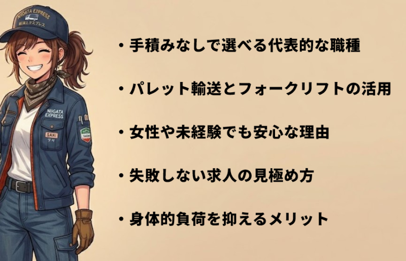 トラックの手積みなしの種類と選び方